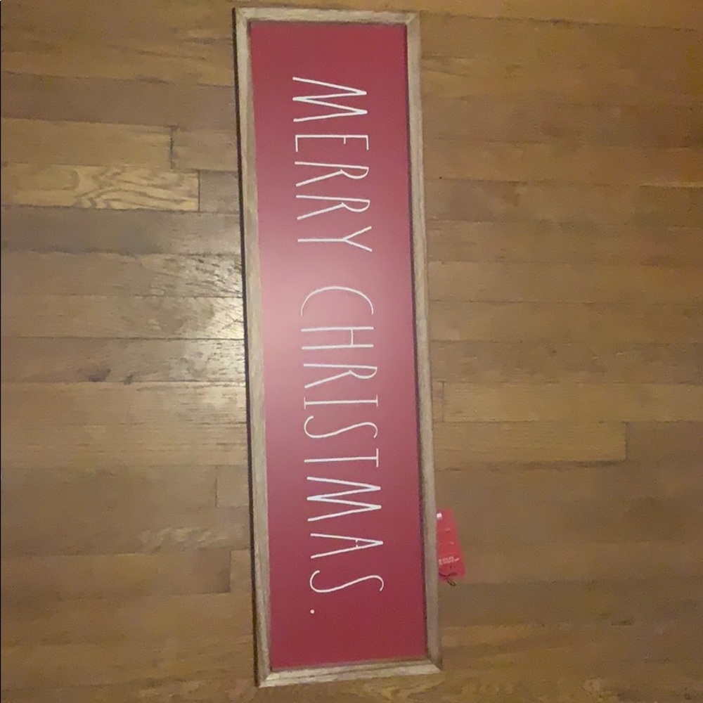 MERRY CHRISTMAS RAE DUNN red wall art